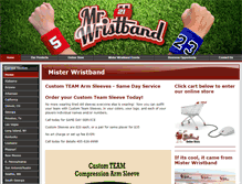 Tablet Screenshot of misterwristband.com